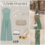 PRETTYGARDEN One Piece Jumpsuits for Women Dressy Casual Sleeveless Crewneck Wide Leg Rompers Jumpers Vacation Summer Outfits